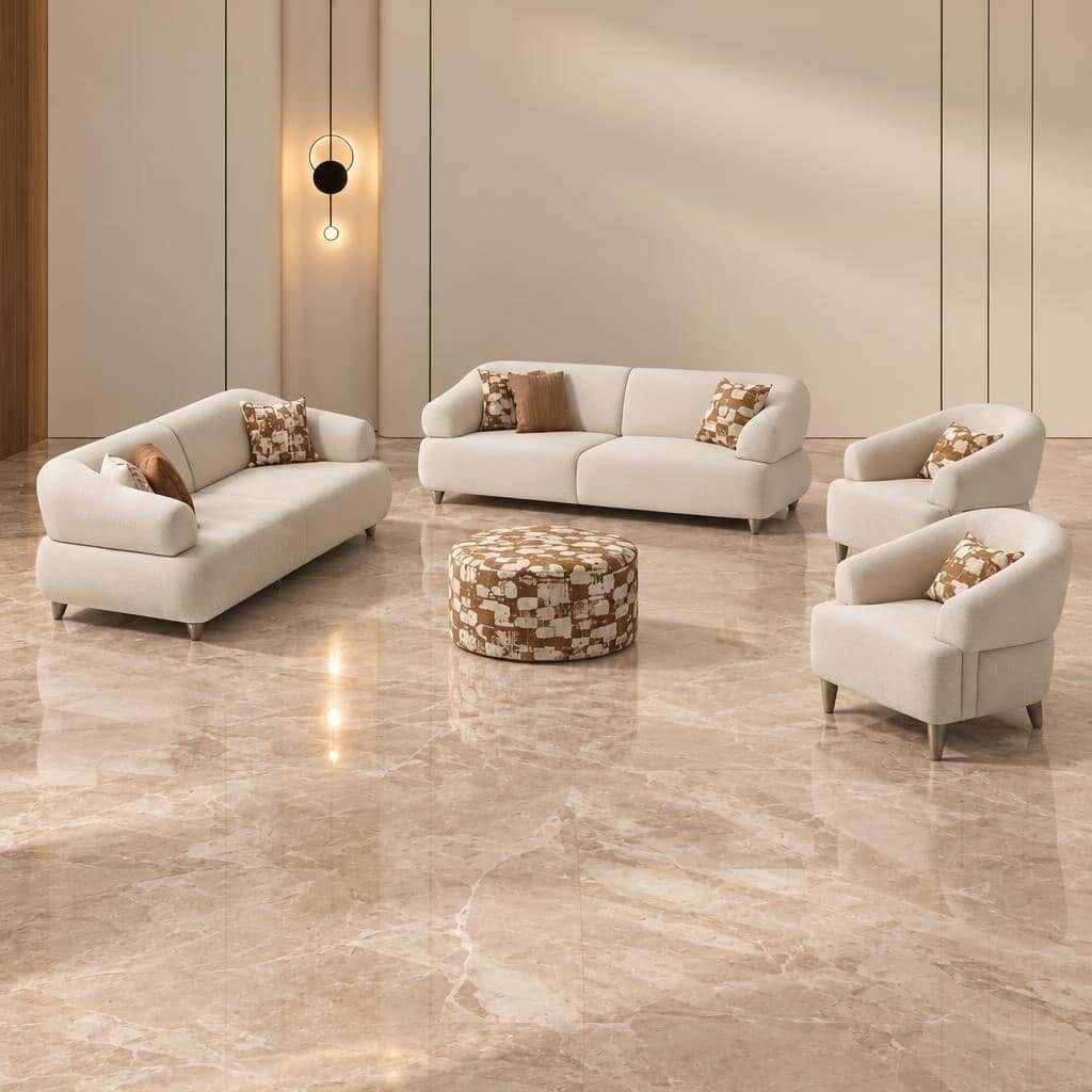 Sola Living Sofa profile view for complete home seating setup