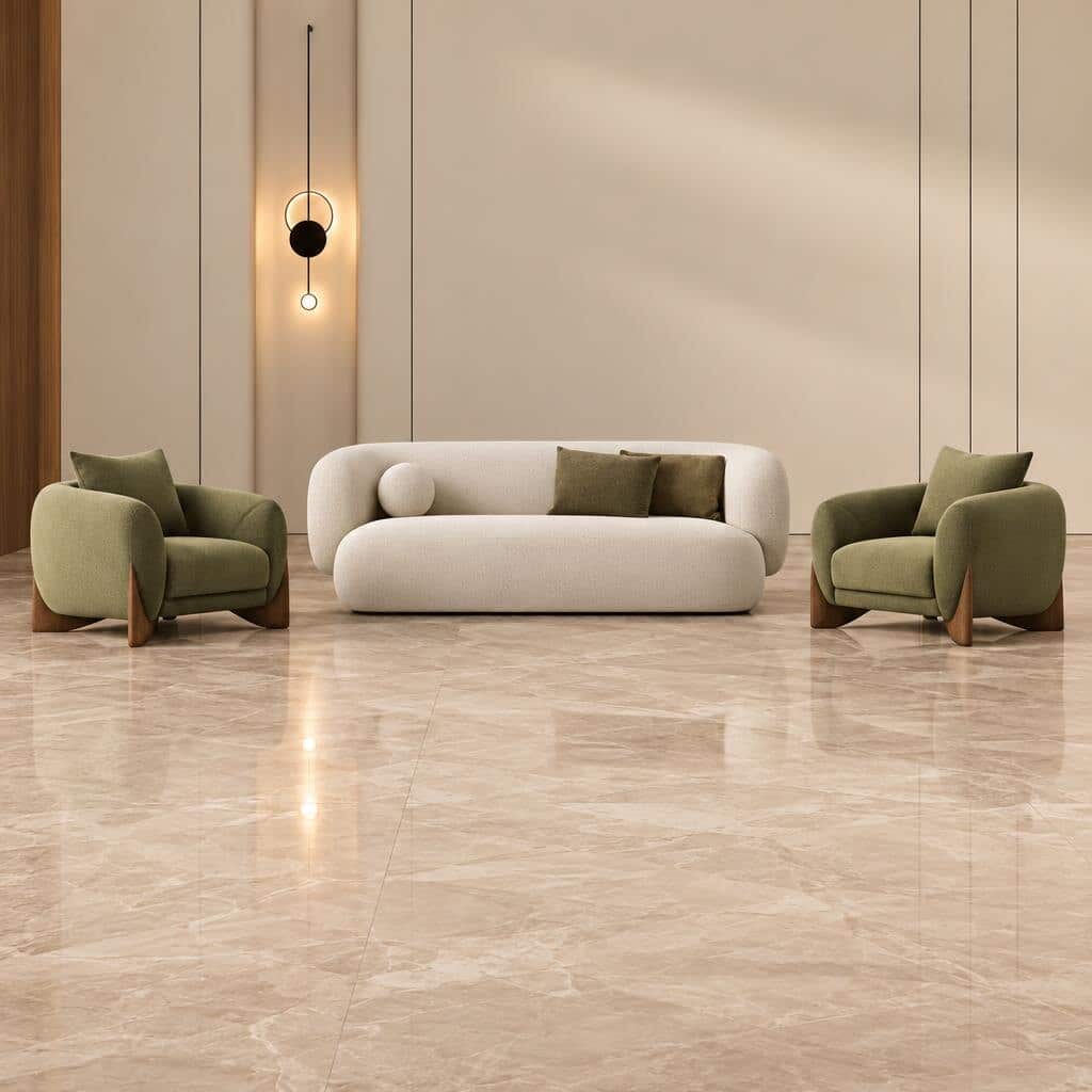 Hanty Living Room Set display view for polished furniture presentation