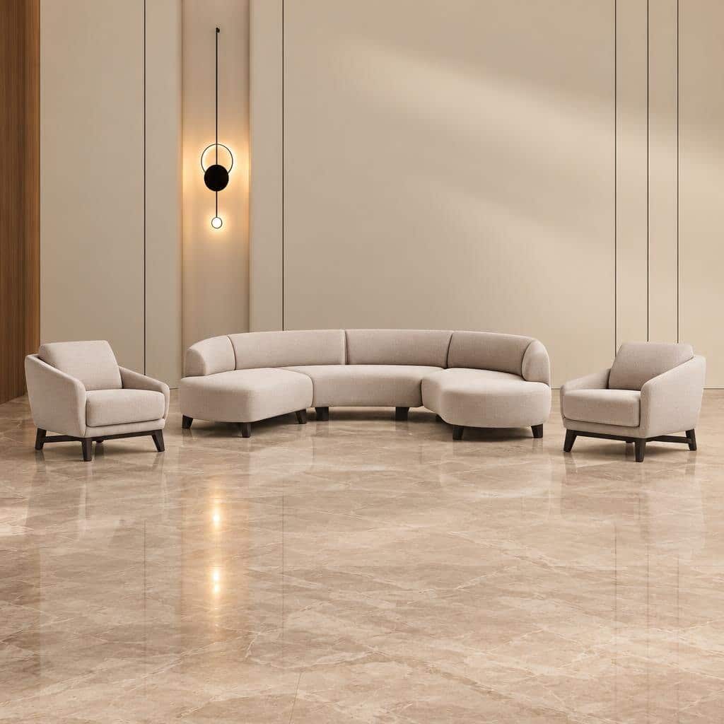 Glow Living Room Set premium view for refined home seating