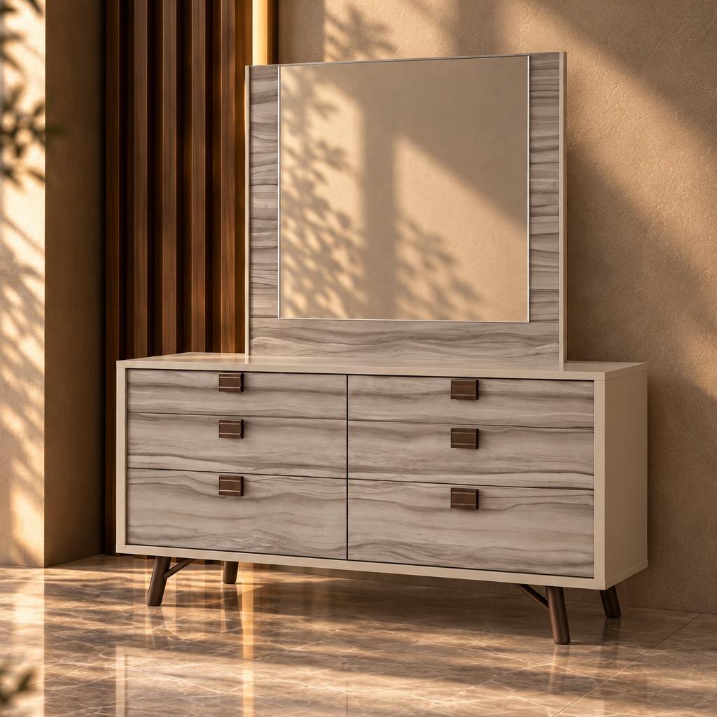 Bedroom set finish detail angle - image 65967