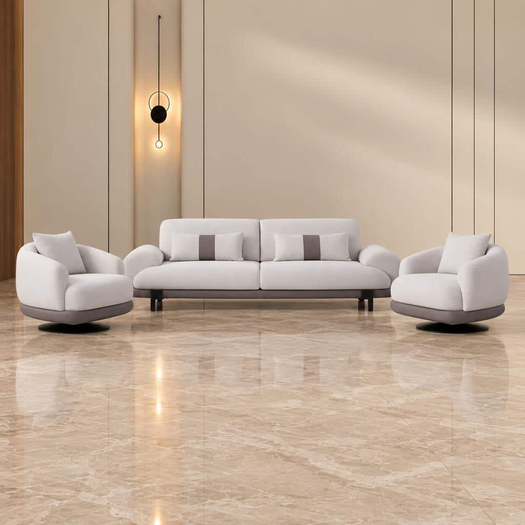 Sila Living Room Set corner view for comfortable seating layouts