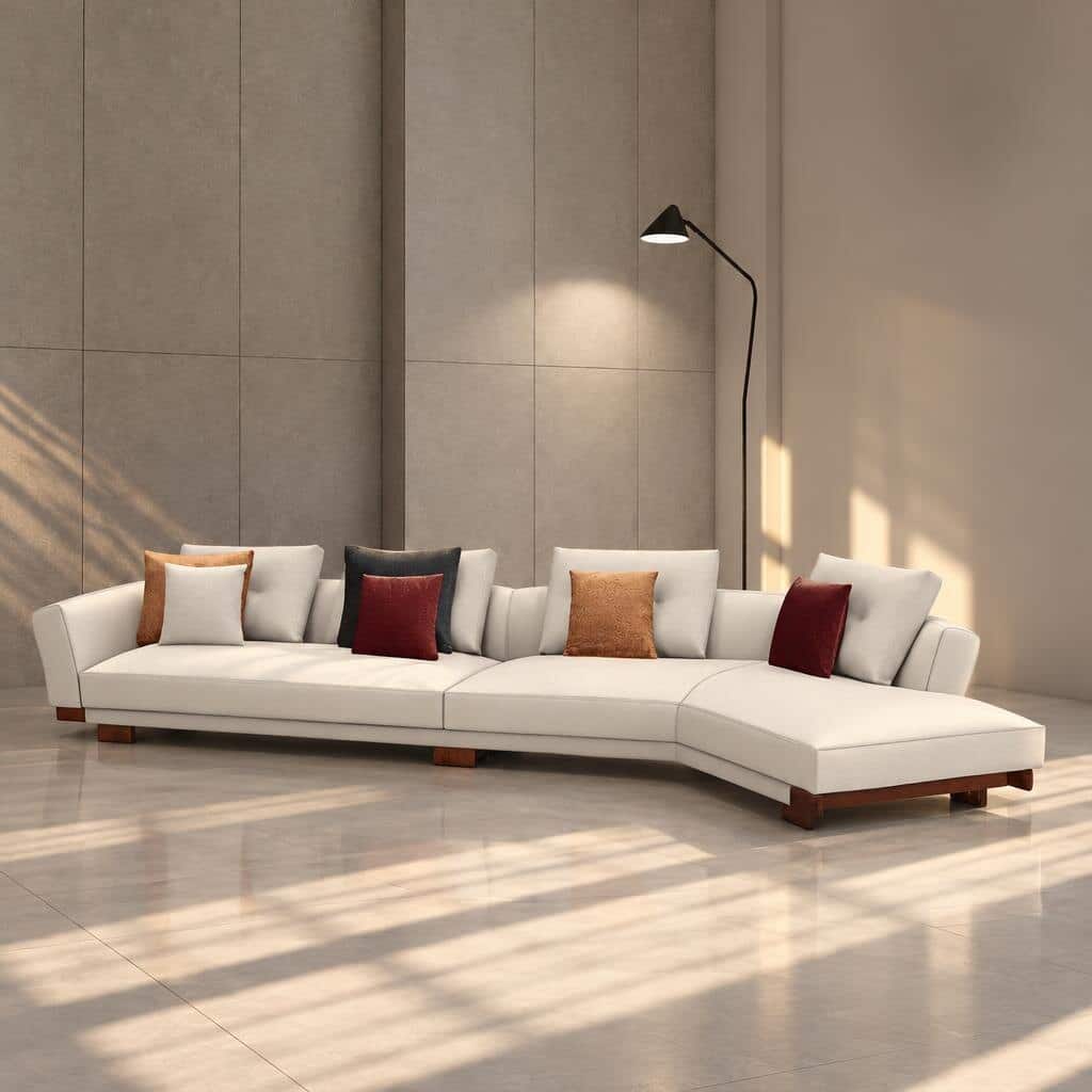 Vibe L Shape front view for modern L Shape living room furniture